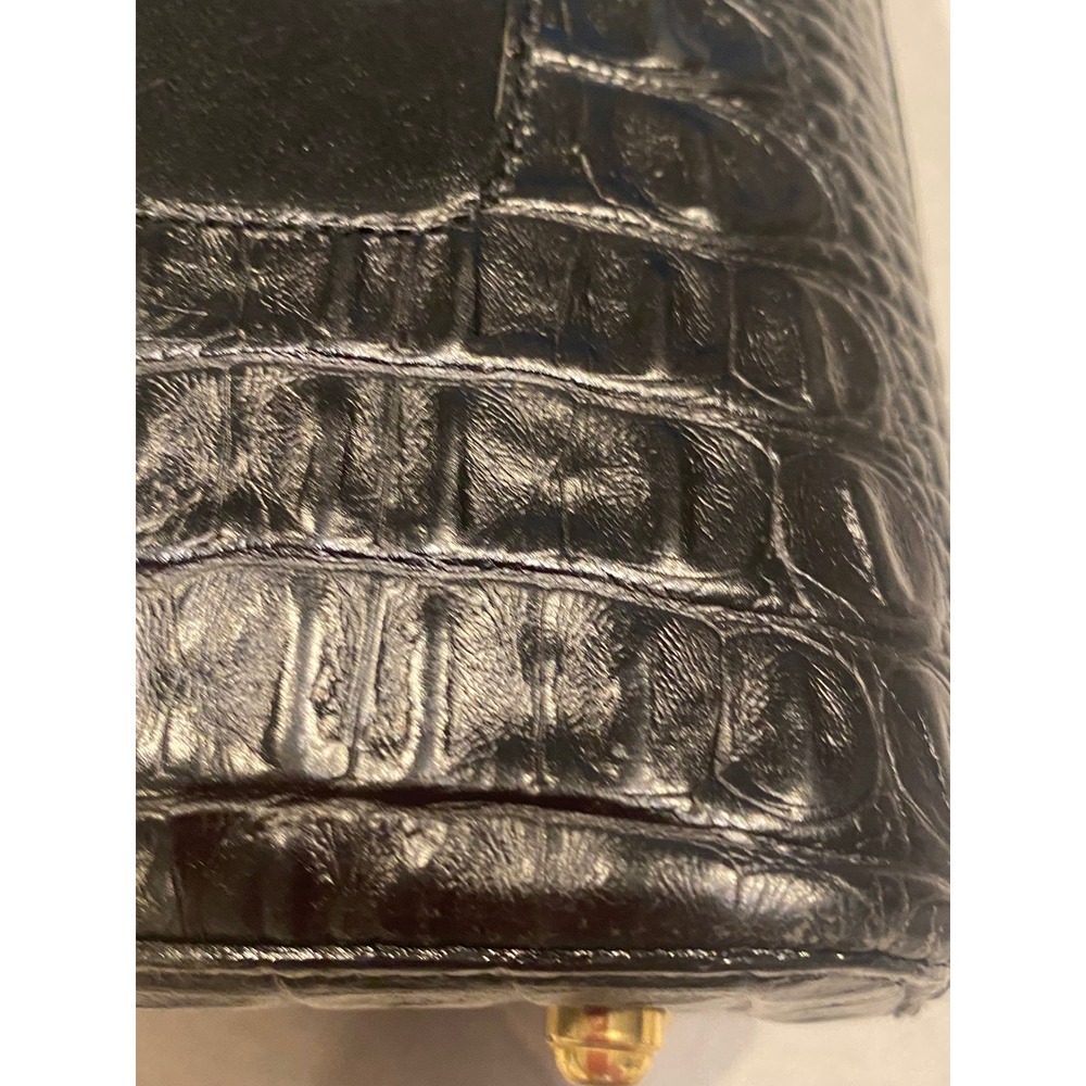 Brahmin Kendal Adjustable Strap Leather and Croc Embossed Shoulder Bag - Picture 14 of 14